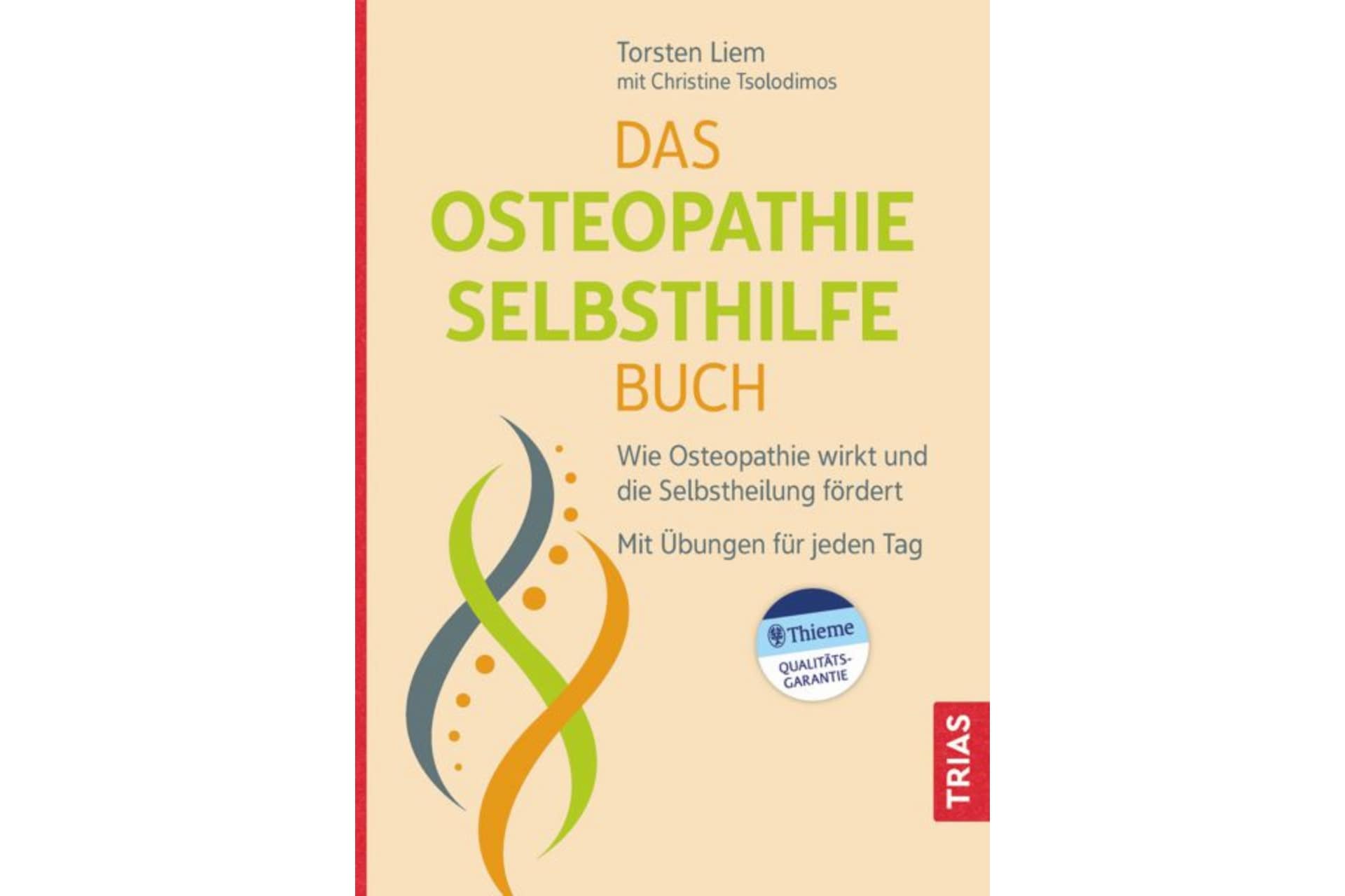 The cover of the osteopathic self-life book with Osteopathie Hamburg.