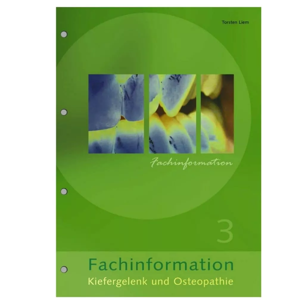Portada del libro "Faschin Information 3" con información sobre osteopatía Hamburgo y osteopatía deportiva.